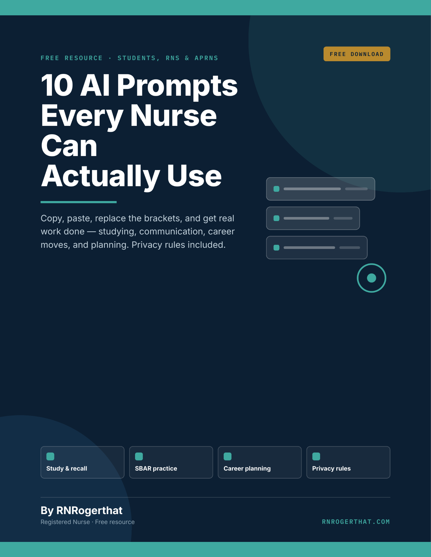 10 AI Prompts Every Nurse Can Use cover