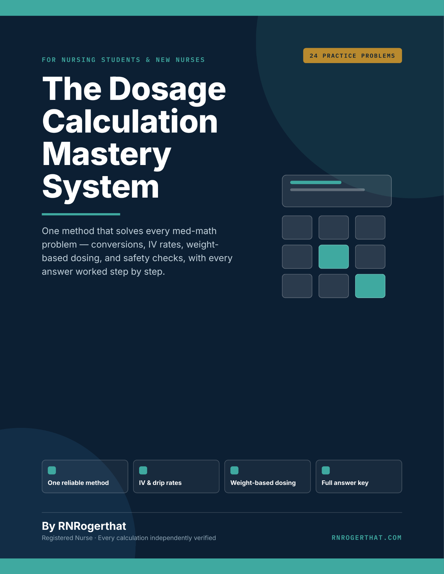 Dosage Calculation Mastery System cover